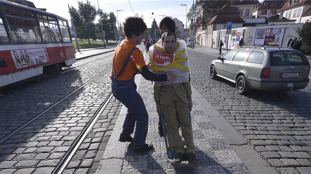 Protest Cestující je balík