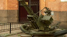 Protiletadlový kanon ZU-23-2 v Dlosteleckém muzeu v Petrohradu