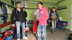 STĚHOVÁNÍ. Plzeňští fotbalisté se museli přesunout do tréninkového areálu v