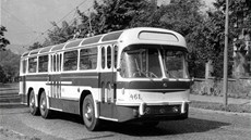 Prototyp trolejbusu Tatra T401 - Hebenka asi 1959