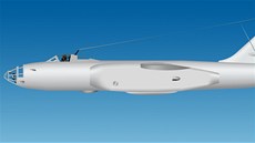 Proudový podzvukový bombardér Il  28 byl v roce 1962 ji letadlem na ústupu ze...