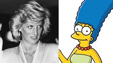 Princezna Diana a Marge Simpsonová