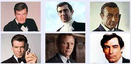 Vyberte nejhezího pedstavitele agenta 007