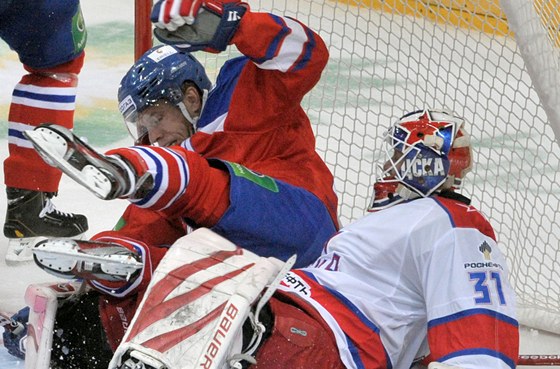 Hokejisté Lva Praha v KHL opt prohráli, nestaili na CSKA Moskva.