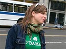 Erin O'Connorová  v listopadu 2008 podporovala prezidentského kandidáta Baracka...