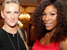TENISOVÉ DÁMY. Viktoria Azarenková a Serena Williamsová ped Turnajem mistry v...