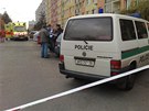 Policisté a záchranái u veerky v Janovské ulici v praských Horních...