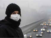 Kvůli smogu v Praze už lidé několikrát demonstrovali proti automobilismu.