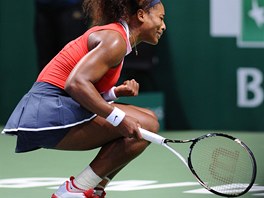 POJ! Serena Williamsov se hecuje v utkn Turnaje mistry v Istanbulu.