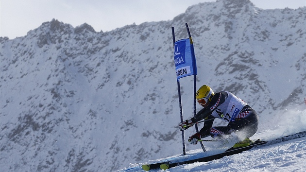 Ivica Kosteli pi obm slalomu Svtovho pohru v rakouskm Sldenu. 