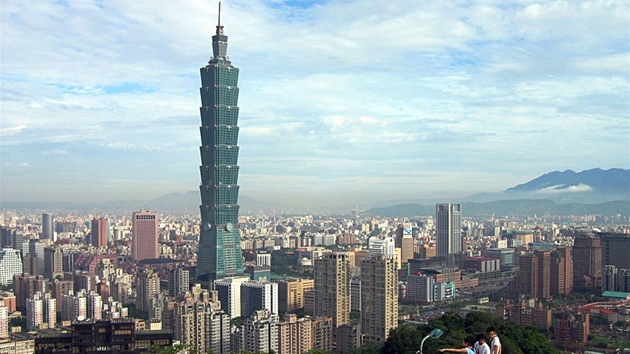 Mrakodrap Tchaj-Pej na Tchaj-wanu byl dokonen v roce 2004.