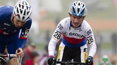 CYKLOKROS V TÁBO�E. Karel Pokorný dojel v úvodním závodu Sv�tového poháru  v