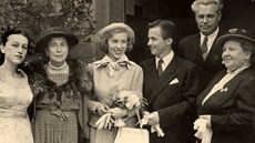 Zuzana vabinská si bere za mue Josefem Kauitze, rok 1950