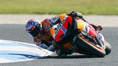 NA DOMÁCÍ TRATI. Casey Stoner pi Velké cen Austrálie. V roce 2012 vyhrál