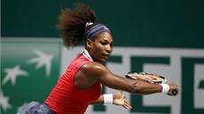 Serena Williamsová bojuje v semifinále Turnaje mistry v Istanbulu. 