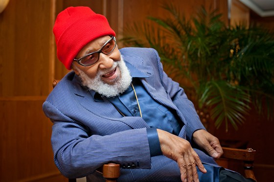 Tenorsaxofonista Sonny Rollins pi návtv Prahy (30. íjna 2012, Praha)