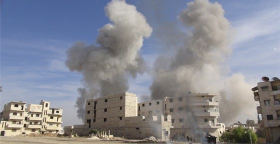 Reimní síly bombardovaly v minulých dnech i syrské msto Idlib (30. íjna 2012)