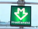 Ve vestibulu stanice metra A Hradanská v Praze byl oteven nový podchod pod...