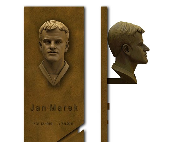 Památník Jana Marka, který by se ml na jae 2013 objevit na pláti holeovické