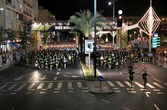 Na start zvodu Nike Nightrun Tel Aviv se postavilo tm 20 tisc bc. 