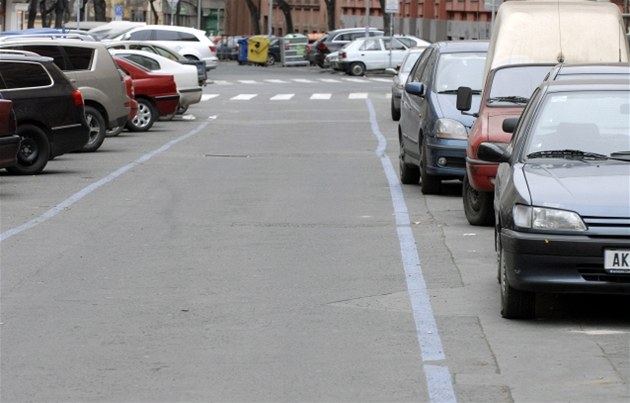 Modré parkovací zóny (ilustraní foto)