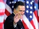 Poraen republiknsk kandidt Mitt Romney ped projevem ve volebnm tbu v