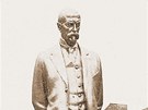 Masarykova socha, jejím autorem byl akademický socha Josef Fojtík, stála v...