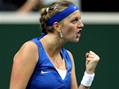JO! Petra Kvitová a její vítzné gesto ve finále Fed cupu v utkání proti Jelen