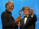38. Mezinárodní filmový festival Karlovy Vary - Morgan Freeman a Jií Bartoka...