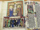 Gelnhausenův kodex obsahuje například zlatem bohatě zdobený celostránkový obraz