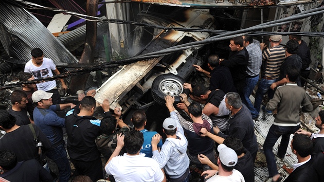 Nsledky pumovho atenttu v Damaku (5. listopadu 2012)