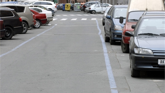 Modré parkovací zóny (ilustraní foto)