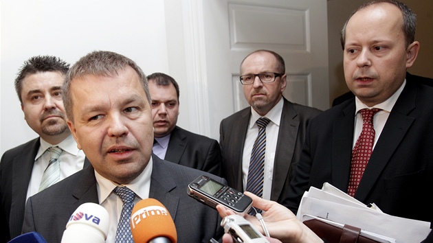Rebelové v poslaneckém klubu ODS - Petr Tlucho�, Marek �najdr, Ivan Fuksa,
