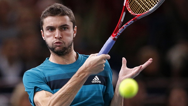 Gilles Simon v duelu s Tomem Berdychem