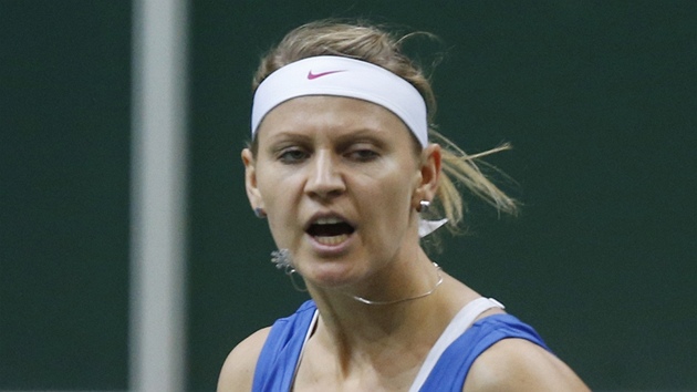 JO! Lucie afov slav vtzn der v finle Fed Cupu proti srbsk protivnici Jelen Jankoviov.