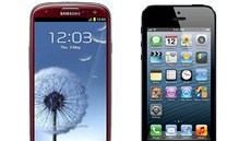 Samsung Galaxy S III a iPhone 5