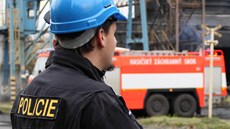 Policista bhem vyetrování okolností exploze v huti ArcelorMittal Ostrava