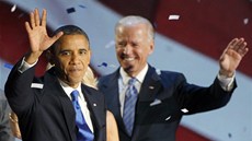 Nov zvolený prezident Barack Obama a viceprezident Joe Biden.