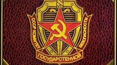 Znak sovtské KGB z deskové hry Cold War: CIA vs KGB