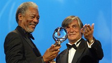 38. Mezinárodní filmový festival Karlovy Vary - Morgan Freeman a Jií Bartoka...