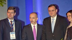 Nové vedení ODS zvolené na kongresu v Brn v nedli 4. listopadu 2012. Zleva