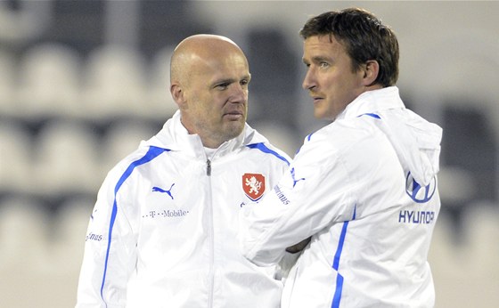 Trenér Michal Bílek a manaer Vladimír micer (vpravo). Jak o nich rozhodne výkonný výbor?