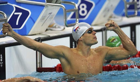 Martin Verner - eský plavec Martin Verner vytvoil na olympiád národní rekord
