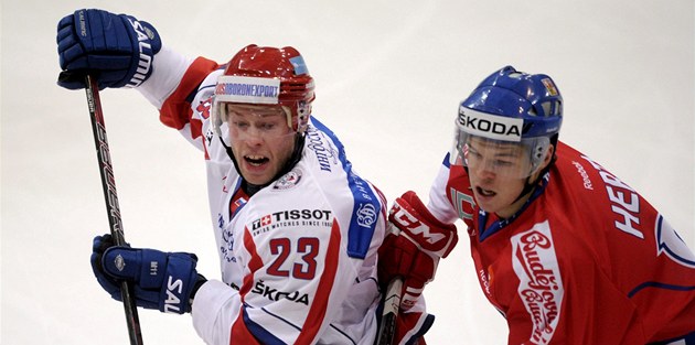 NOVÁ�EK V AKCI. Tomá� Hertl, který si na turnaji Karjala Cup odbyl