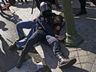 V Madridu se demonstranti stetli s policií (14. listopadu 2012)