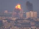 Exploze v palestinské Gaze nedaleko hranic s Izraelem