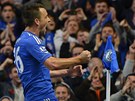 GÓL STOPERA. John Terry, obránce Chelsea, se raduje ze své trefy. Proti