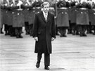 Václav Havel pi první prezidentské inauguraci na Praském hrad (29. prosince...