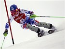 ZA PÁTÝM MÍSTEM. Veronika Zuzulová ze Slovenska pi slalomu Svtového poháru ve