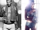 David Beckham a Laetitia Casta v reklam pro H&M (2012)